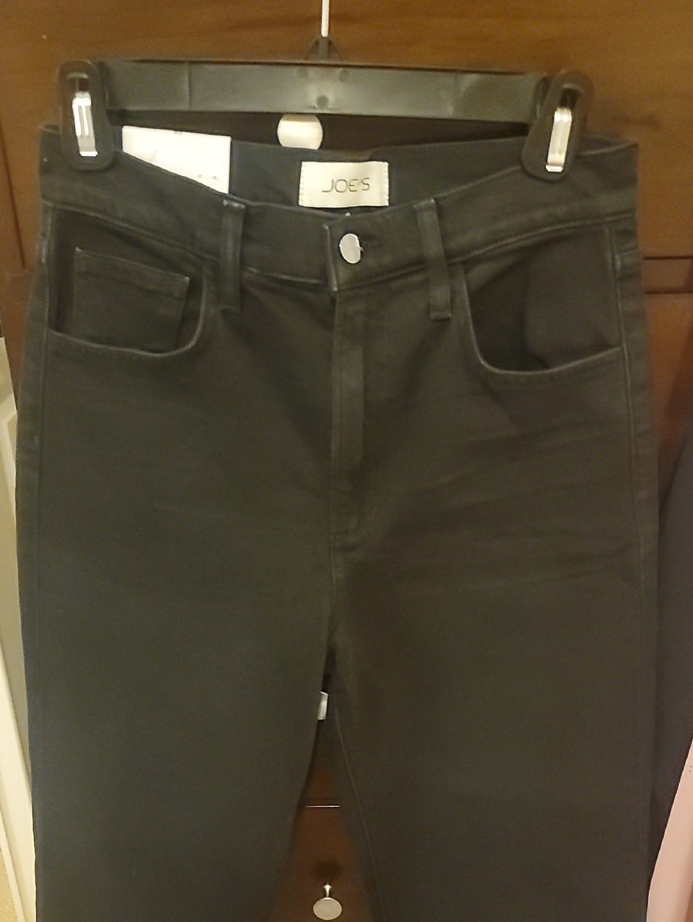 NWT Joe's Jeans The Margot Cropped Straight Leg High Rise Black Denim Jeans 27
